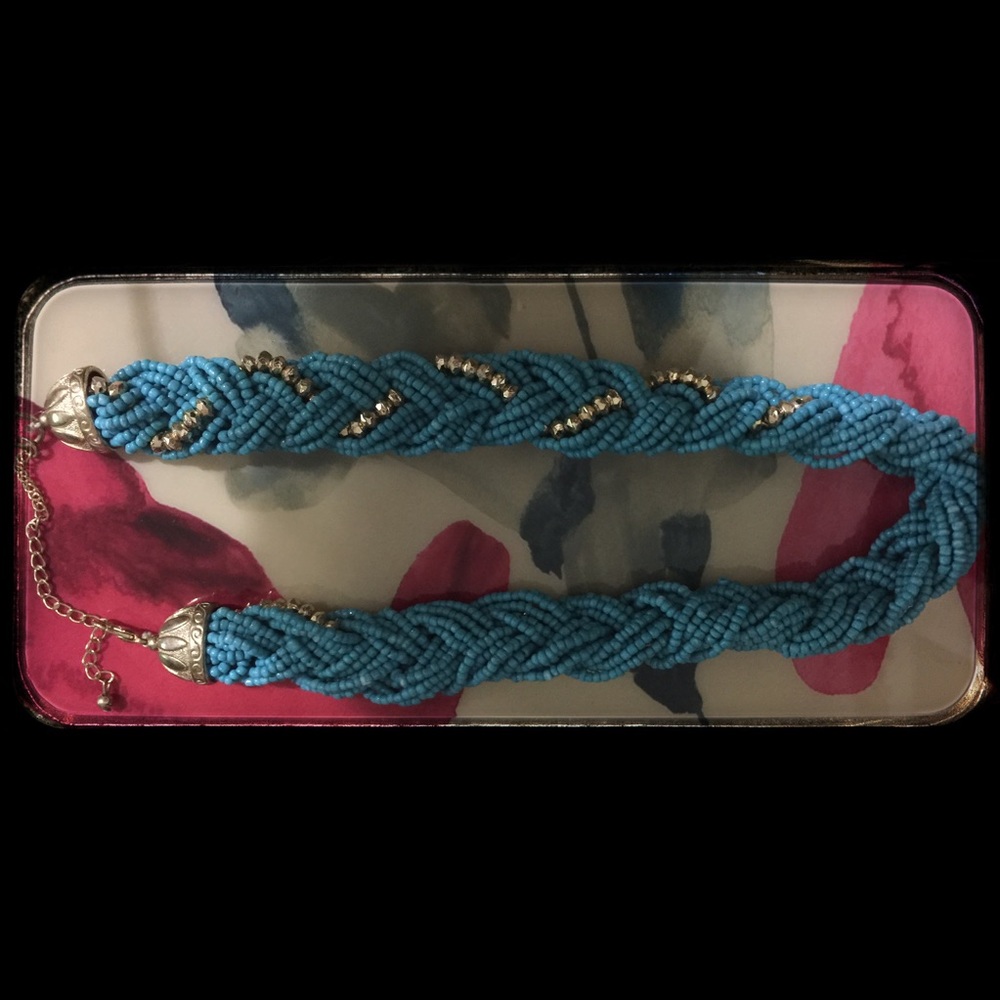 Ladies Fashion Beaded and Twisted Necklace - Picture 3 of 3